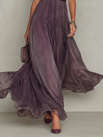 Flavia • Vestido Largo con Escote en Forma de Llave