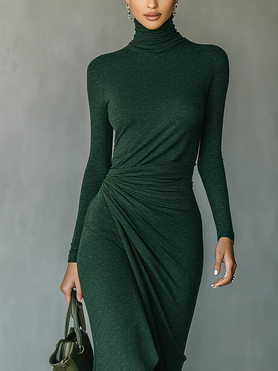 Lenora ∙ Vestido Midi Envolvente Asimétrico