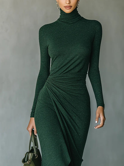 Lenora ∙ Vestido Midi Envolvente Asimétrico