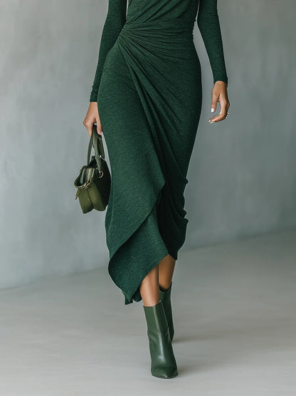 Lenora ∙ Vestido Midi Envolvente Asimétrico