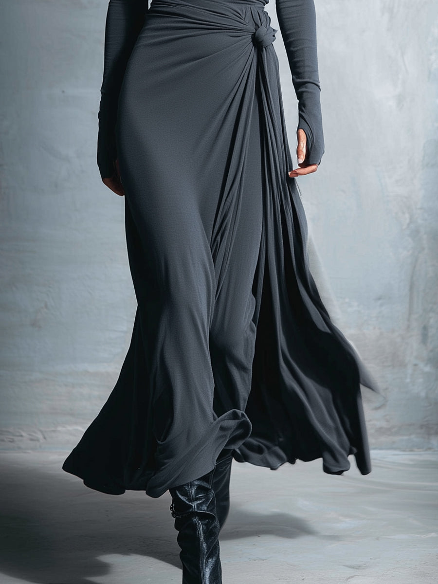Vittoria · Vestido Largo con Lazo Lateral