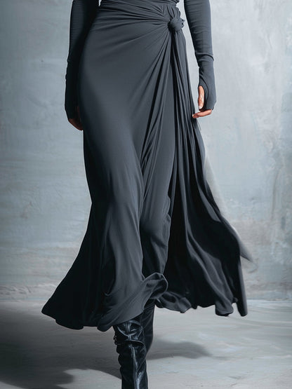 Vittoria · Vestido Largo con Lazo Lateral