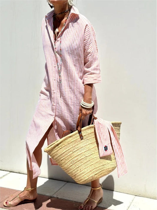 Gema | Vestido de rayas, ligero y con estilo