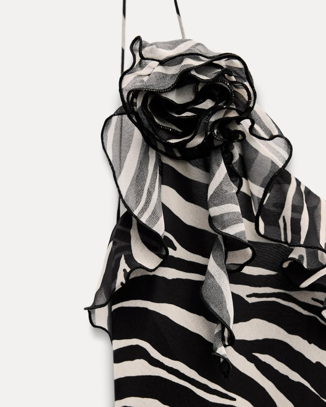 Lucia | Vestido Satinado con Estampado de Cebra
