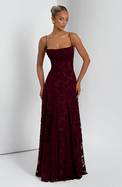 Francisa | Vestido Largo con Corsé de Encaje