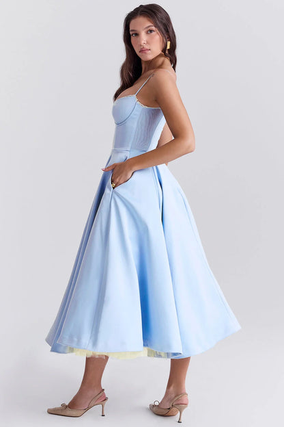 Cindy | Vestido Midi de Tul con Encanto Romántico