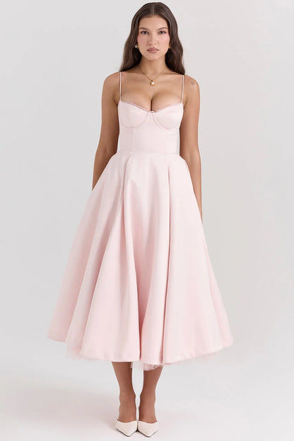 Cindy | Vestido Midi de Tul con Encanto Romántico