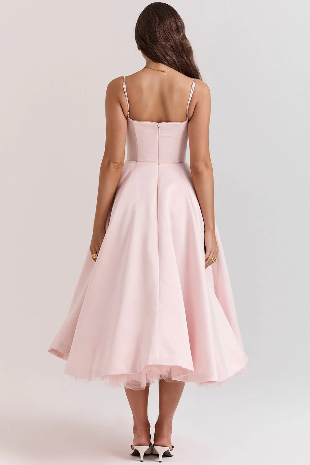 Cindy | Vestido Midi de Tul con Encanto Romántico