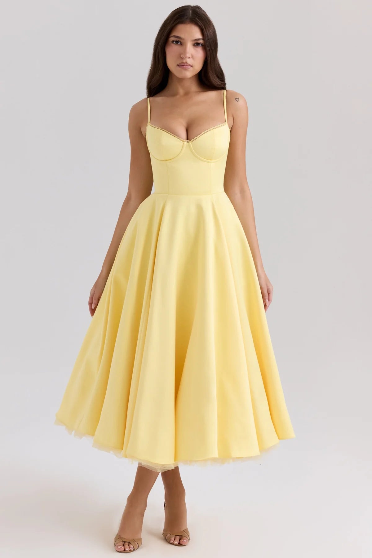 Cindy | Vestido Midi de Tul con Encanto Romántico