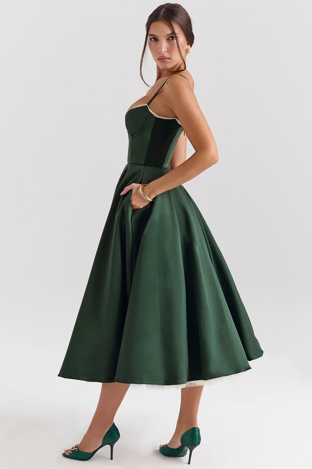 Cindy | Vestido Midi de Tul con Encanto Romántico