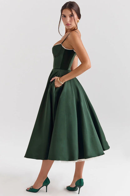 Cindy | Vestido Midi de Tul con Encanto Romántico
