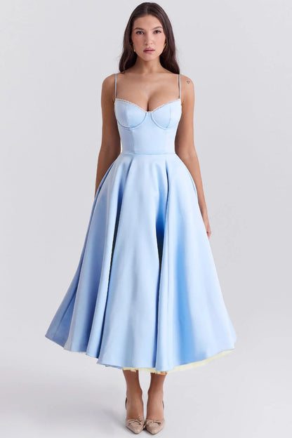 Cindy | Vestido Midi de Tul con Encanto Romántico