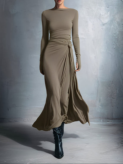 Vittoria · Vestido Largo con Lazo Lateral
