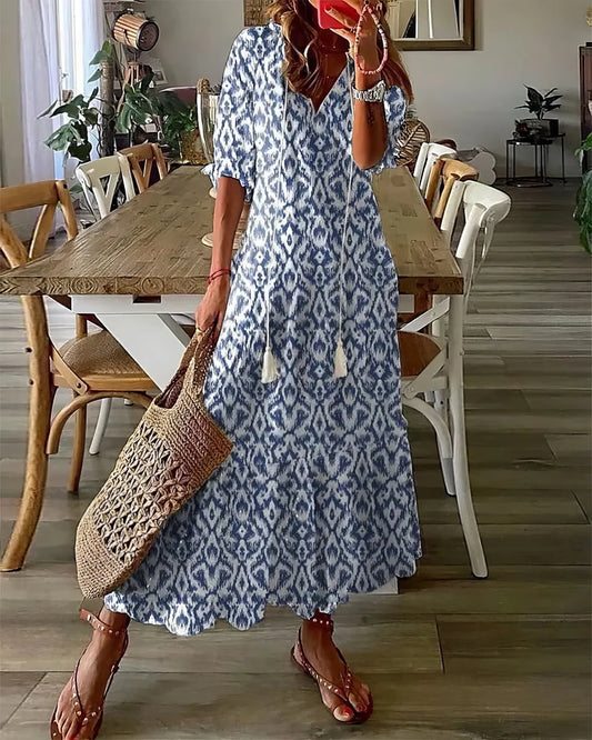 Diana | Vestido Boho Con Cobertura Para El Abdomen
