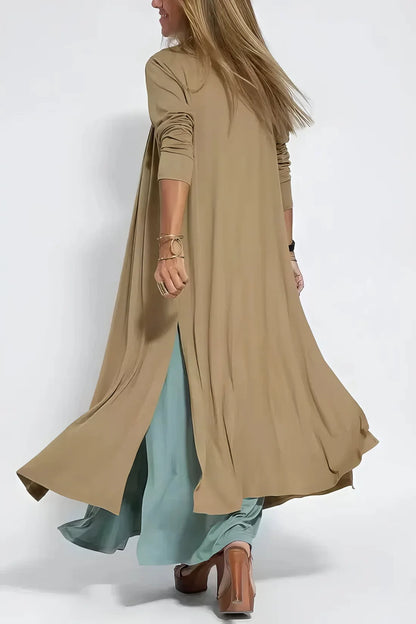 Vestido Largo Elegante + Cárdigan a Juego de REGALO